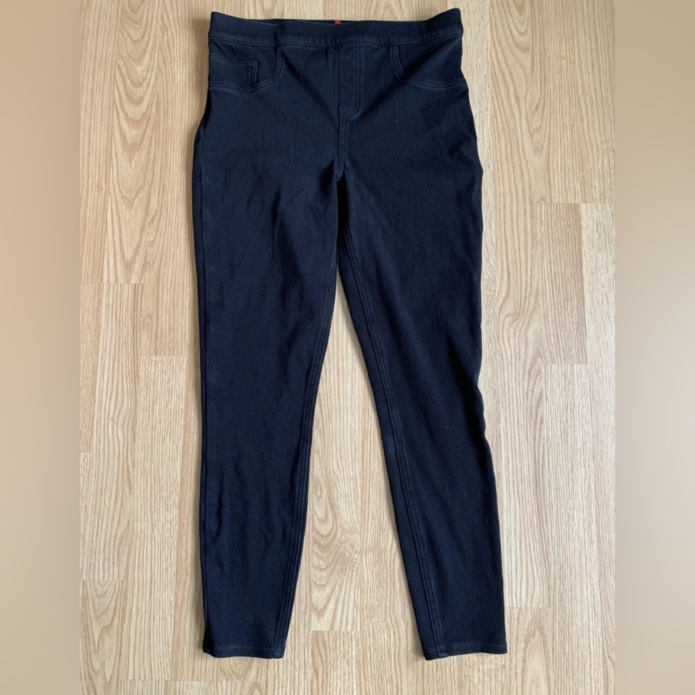 Spanx Women’s Size Large Jean-ish Black Leggings Jeggings EU Size 42-44